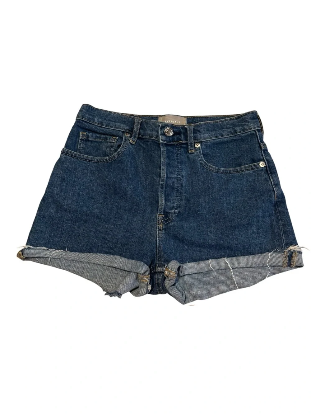 Everlane Indigo Cheeky Denim Shorts